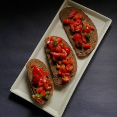 A picture of Italian Appetiser - Tomato Basil Bruschetta.
