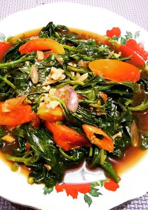 Foto resep Tumis daun gingseng terasi