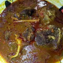 A picture of Dry okro soup.