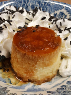 Una foto de Flanes de queso mascarpone