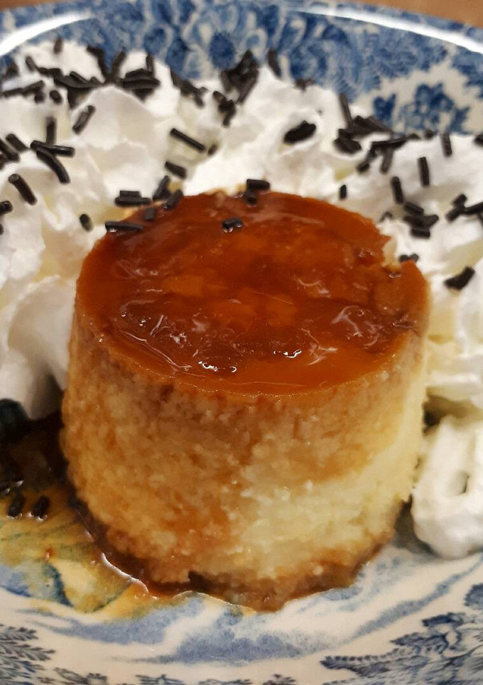 Una foto de Flanes de queso mascarpone
