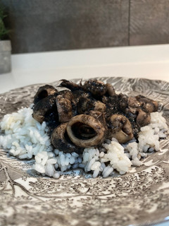 Una foto de Calamares en su tinta 🦑