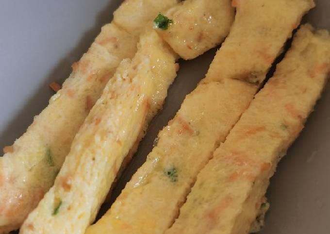 Cara Memasak Omelette Keju lembut mpasi finger food Istimewa