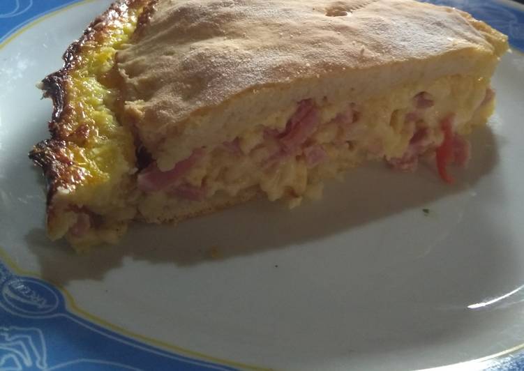 Tarta De Jamon Y Queso Masa Casera