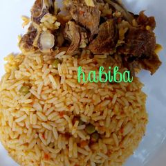 A picture of Jollof Rice.
