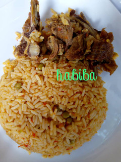 A picture of Jollof Rice.