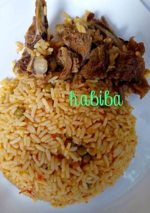 A picture of Jollof Rice.