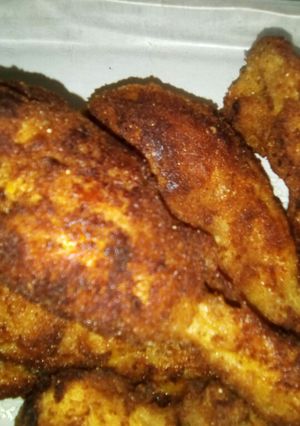Una foto de Pollo empanizado