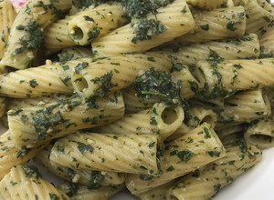 A picture of Carrot top pesto.