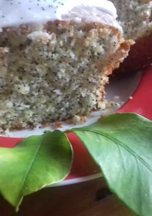 Une photo de Cake citron pavot-double glaçage