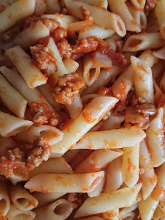 Una foto de Macarrones con carne