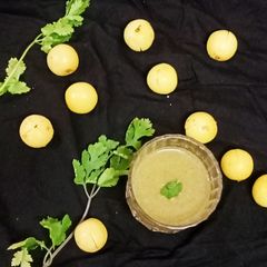 Amla juice A picture of Amla juice.