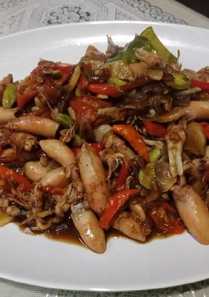 Foto resep Baby Cumi Asin Pedas 😋