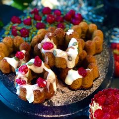A picture of Whole wheat pumpkin Ginger Bundt cakes.