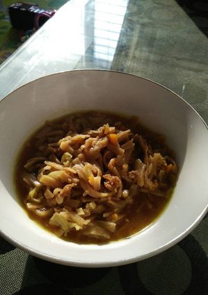 Foto resep Sarapan Balita 18m+: Mie bayam tumis aceh
