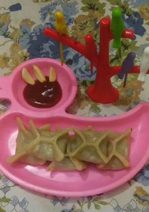A picture of Rava momos.