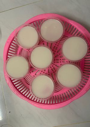 Hình của món Rau câu dừa.