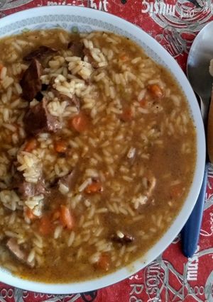 Una foto de Guiso de corazón de ternera con arroz