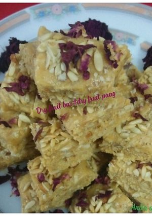 A picture of Dry fruits bar(tukda) bhog for kanha ji.