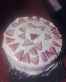 Torta de mousse de frutilla