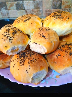 عکسی از دستور نان شکم پر