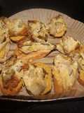 Tortilla de peras al microondas