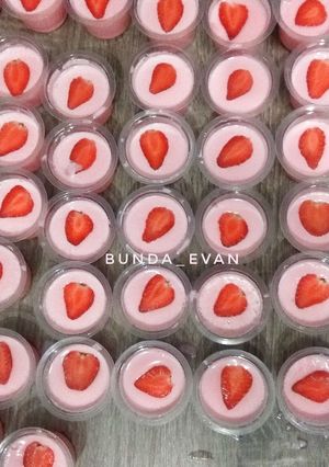 Foto resep Silky Pudding Strawberry