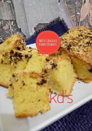 Foto resep ~White Chocolate Blondie Brownies~
