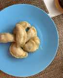 Вареники из заварного теста, которые не липнут к рукам, с капустой)))