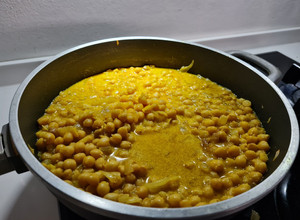 Una foto de Curry de garbanzos