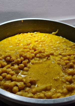 Una foto de Curry de garbanzos