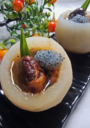 Foto resep Steam pear kurma