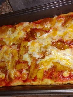 صورة لوصفة بيتزا التوست الناشف والبطاطس 🍞🍕