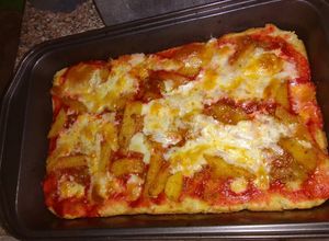 صورة لوصفة بيتزا التوست الناشف والبطاطس 🍞🍕