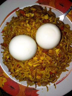 Soyayyar indomie da kwai ainihin hoton girkin