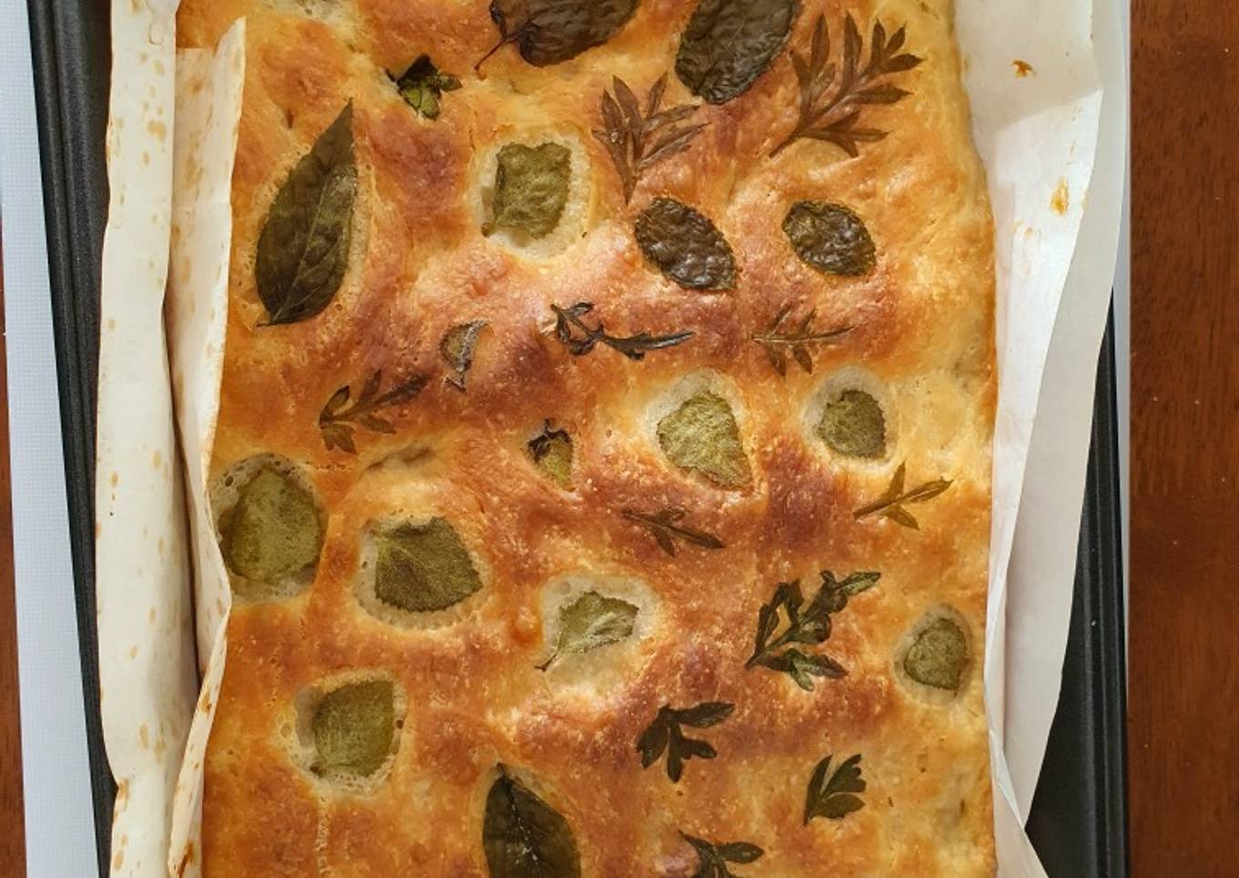 Focaccia without kneading
