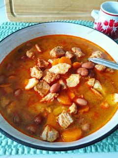 Babgulyás csipetkével gluténmentesen recept fotója