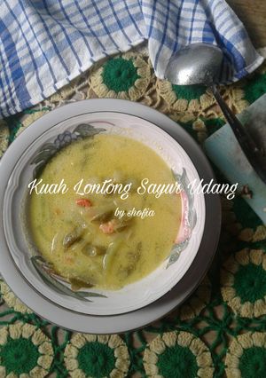 Foto resep Kuah Lontong Sayur Udang