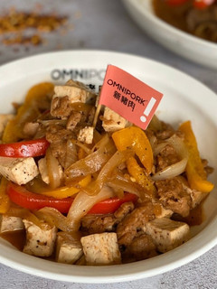 蔬食料理 <新豬肉> 新豬肉鐵板豆腐 的食譜成品照片