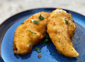 Foto principal de Filetes de pollo empanado en freidora de aire