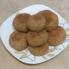 A picture of Egg cookies, whole wheat flour sa 🍪 🍪.