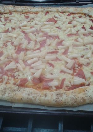 Una foto de Pizza