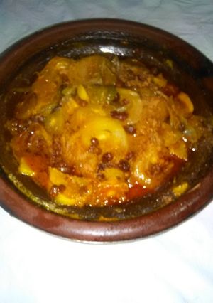صورة لوصفة طاجين بسمك الصنور
