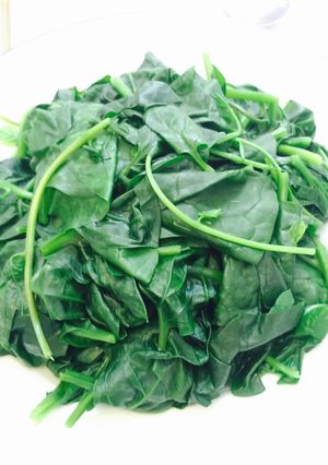 Hình của món Rau mồng tơi luộc .