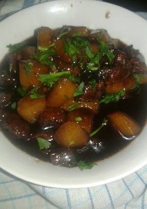 Foto resep Daging sapi n kentang teriyaki