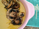 Crema de Garbanzos con Cebolla y Champiñones Salteados
