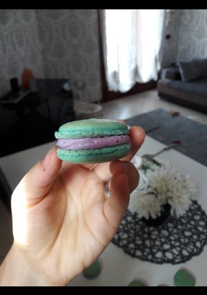O poză a rețetei Macarons cu afine!.