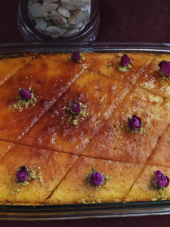 عکسی از دستور کیک باقلوا😋 (باروغن مایع)