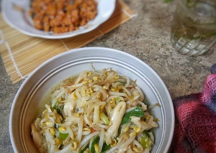 Bahan Tumis tauge jamur tiram | Resep Membuat Tumis tauge jamur tiram Yang Enak Dan Lezat