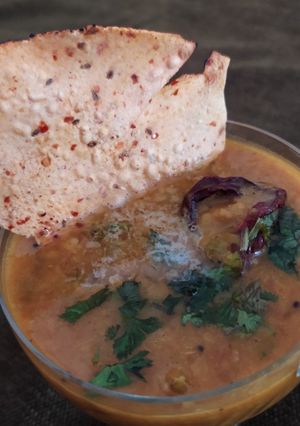 A picture of Spicy Dal Tadka.